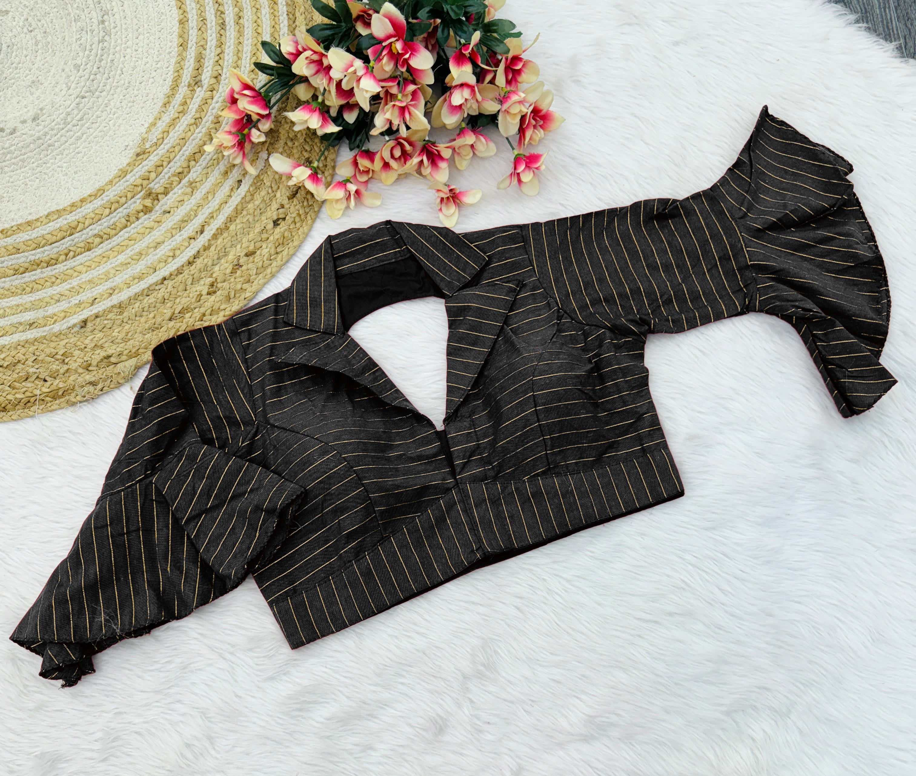 COTTON PRINTED WORK BLOUSE