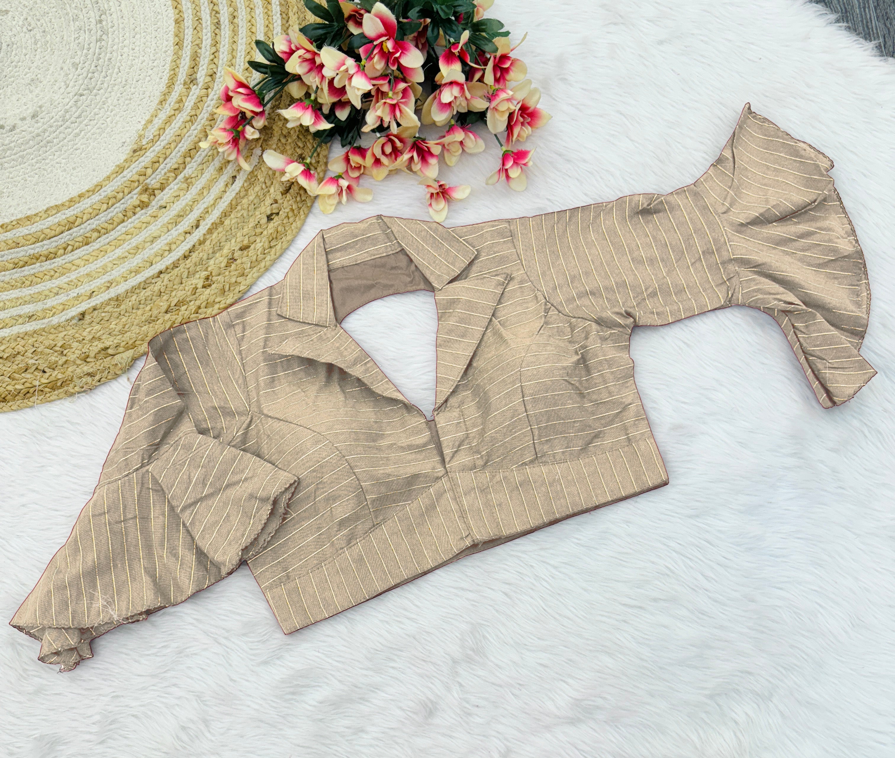 COTTON PRINTED WORK BLOUSE