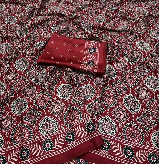 Saree Crep- Ajrakh