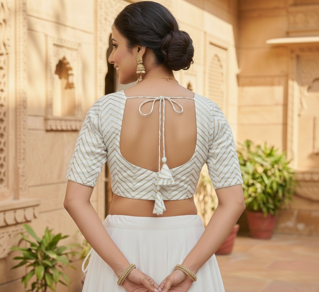 Georgette Gota paati work Blouse