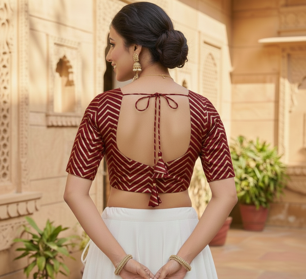 Georgette Gota paati work Blouse