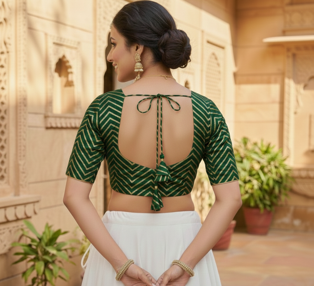 Georgette Gota paati work Blouse