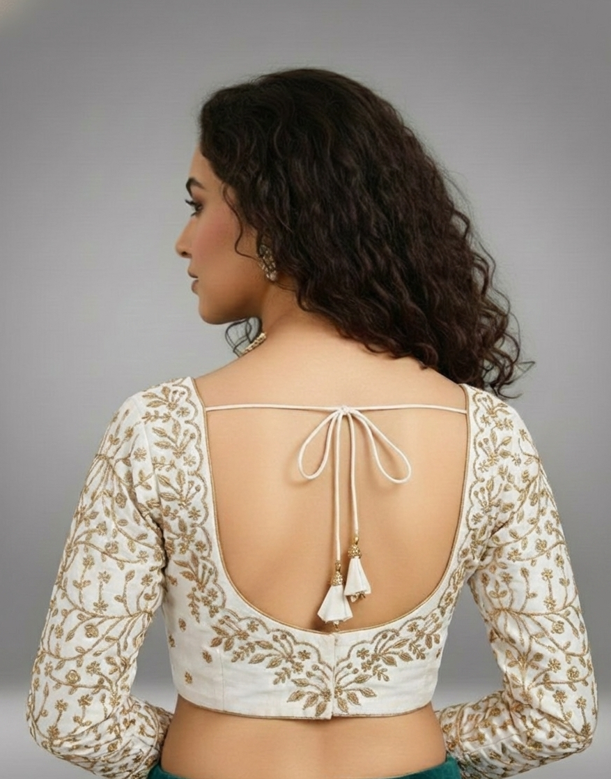 VICHITRA SILK EMBROIDERY WORK BLOUSE