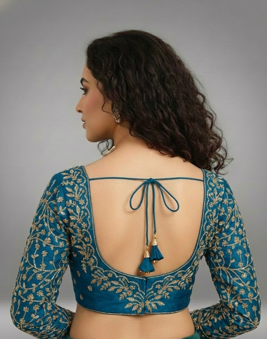 VICHITRA SILK EMBROIDERY WORK BLOUSE