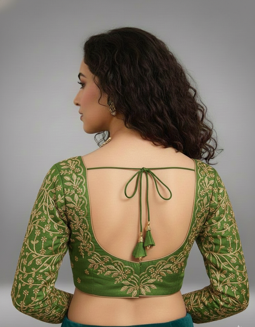 VICHITRA SILK EMBROIDERY WORK BLOUSE