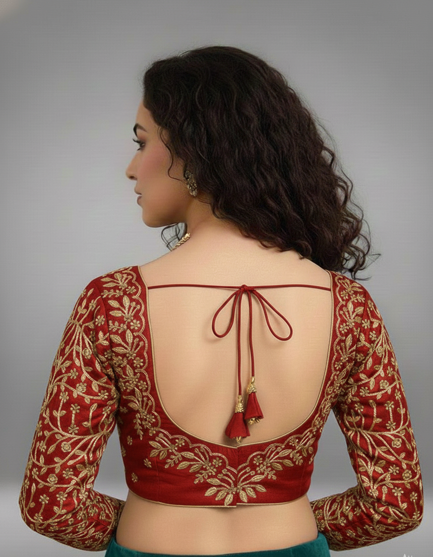 VICHITRA SILK EMBROIDERY WORK BLOUSE