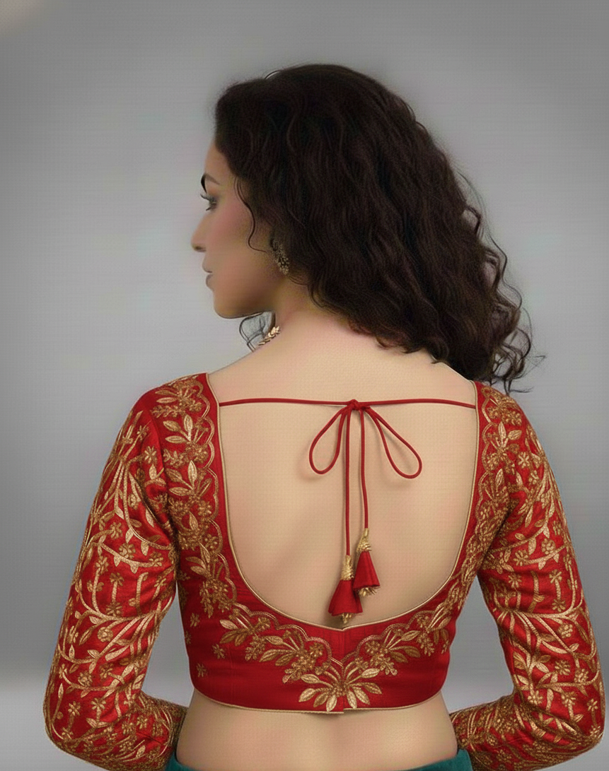 VICHITRA SILK EMBROIDERY WORK BLOUSE
