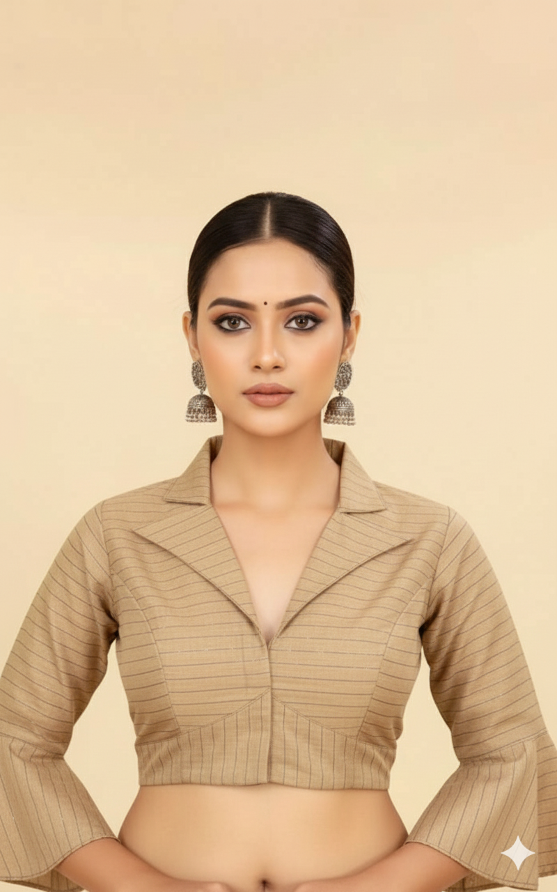 COTTON PRINTED WORK BLOUSE