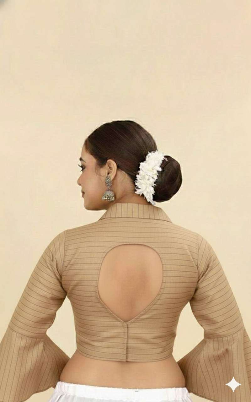 COTTON PRINTED WORK BLOUSE