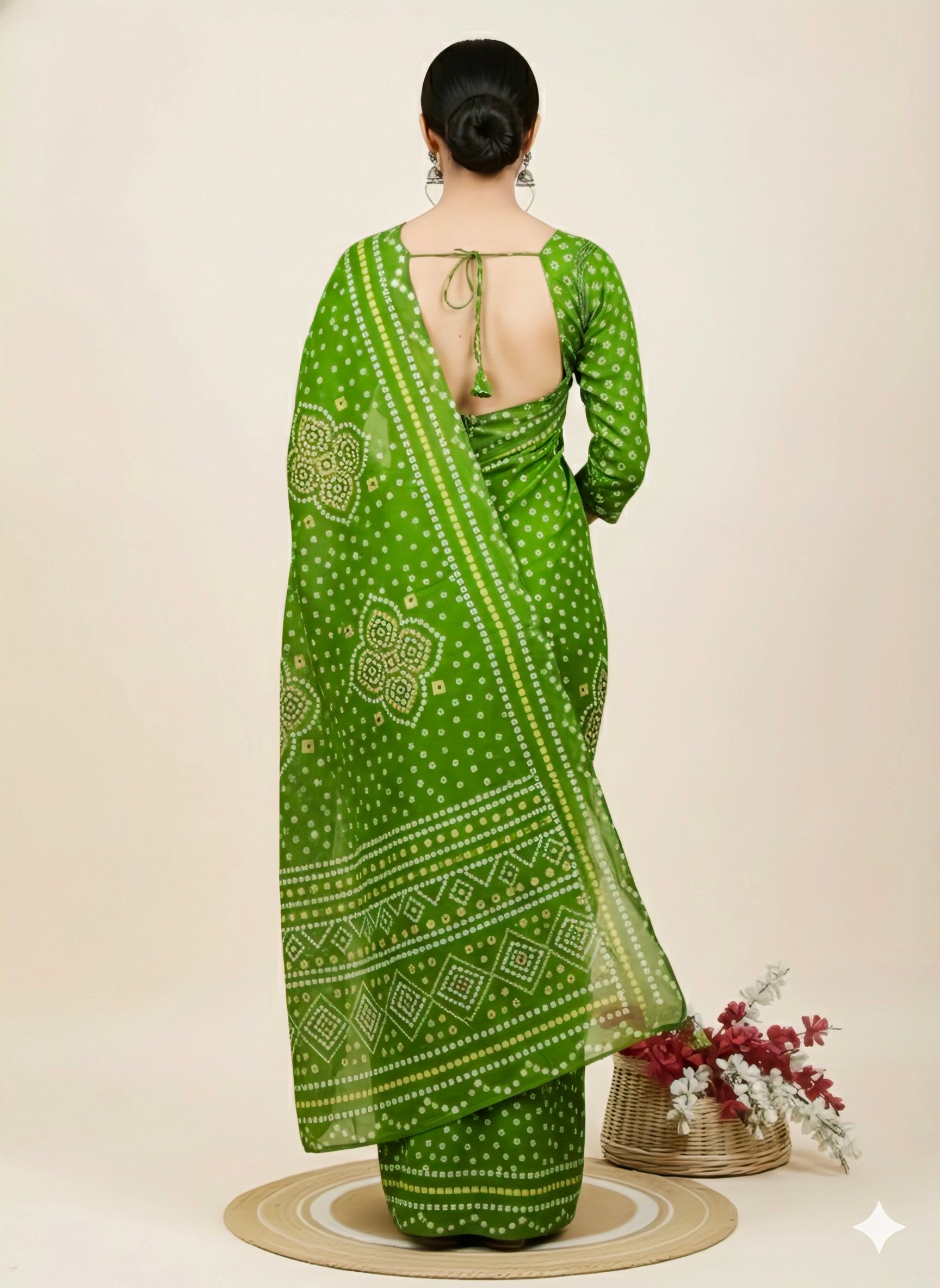 Saree Mirror Bandhani