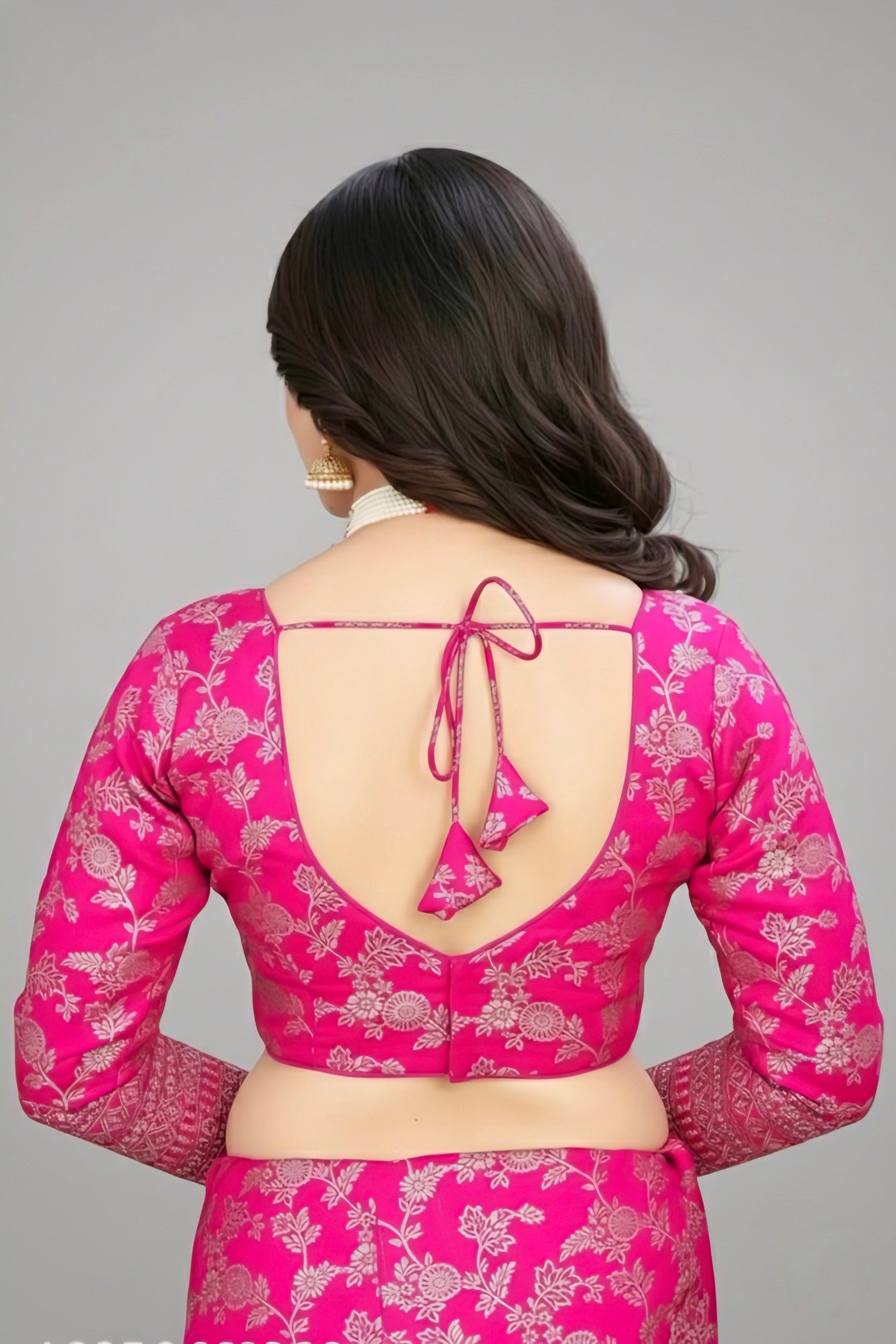 VICHITRA SILK SEQUENCE WORK BLOUSE