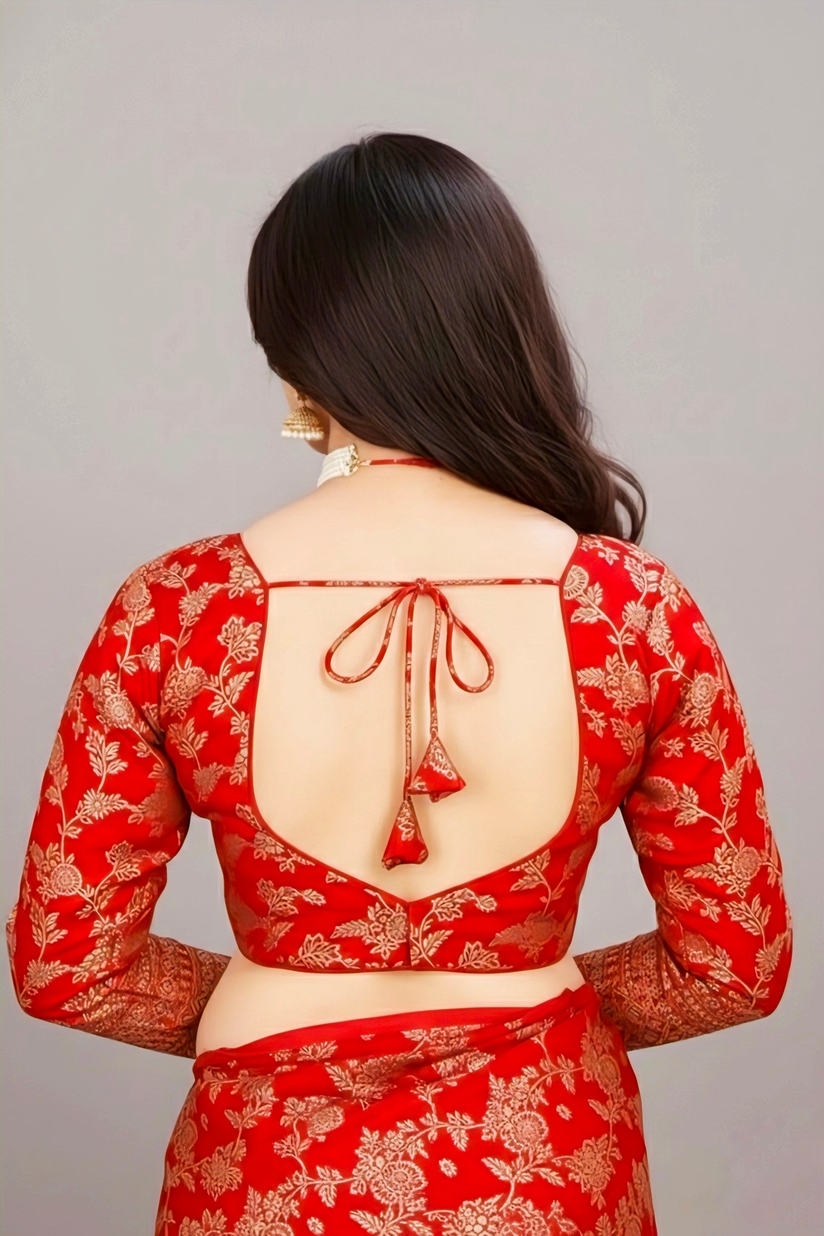 VICHITRA SILK SEQUENCE WORK BLOUSE