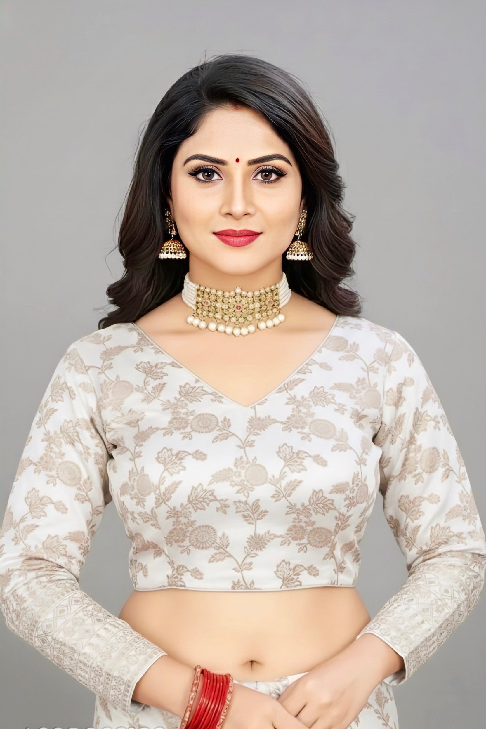 VICHITRA SILK SEQUENCE WORK BLOUSE