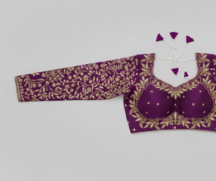 VICHITRA SILK EMBROIDERY WORK BLOUSE