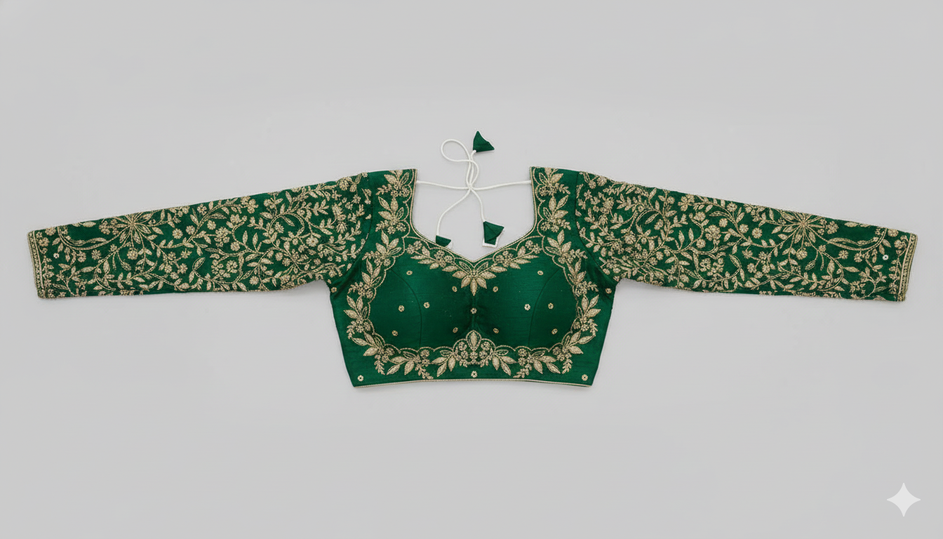 VICHITRA SILK EMBROIDERY WORK BLOUSE