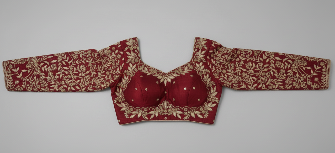 VICHITRA SILK EMBROIDERY WORK BLOUSE