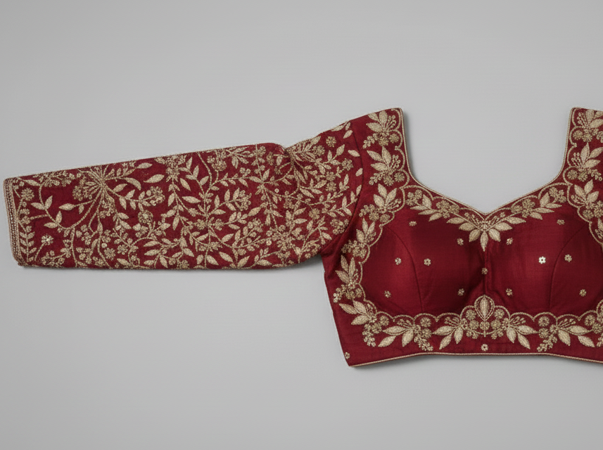 VICHITRA SILK EMBROIDERY WORK BLOUSE