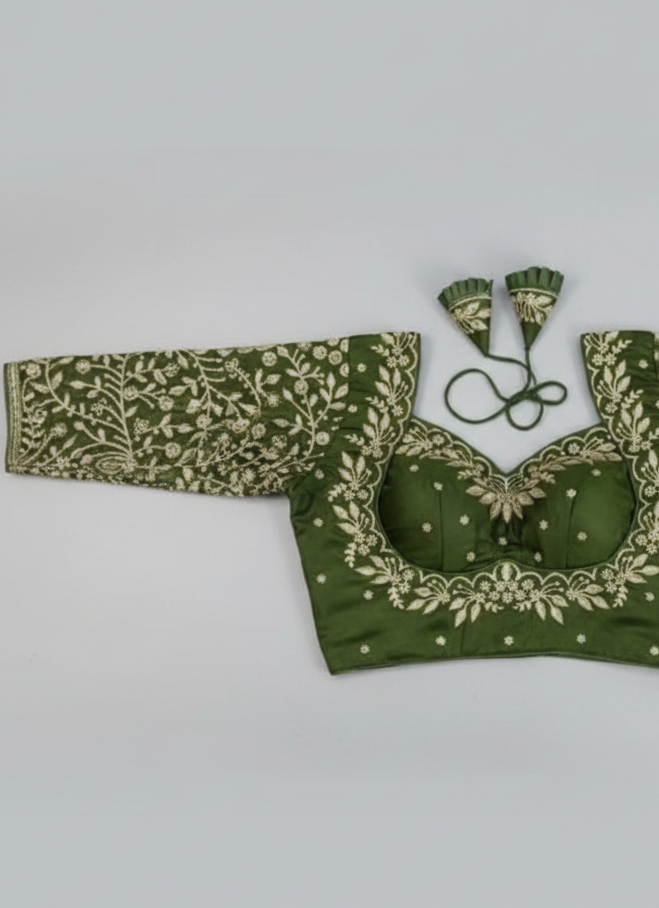 VICHITRA SILK EMBROIDERY WORK BLOUSE