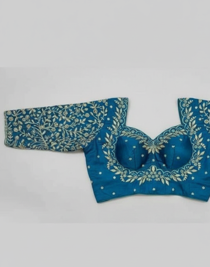 VICHITRA SILK EMBROIDERY WORK BLOUSE