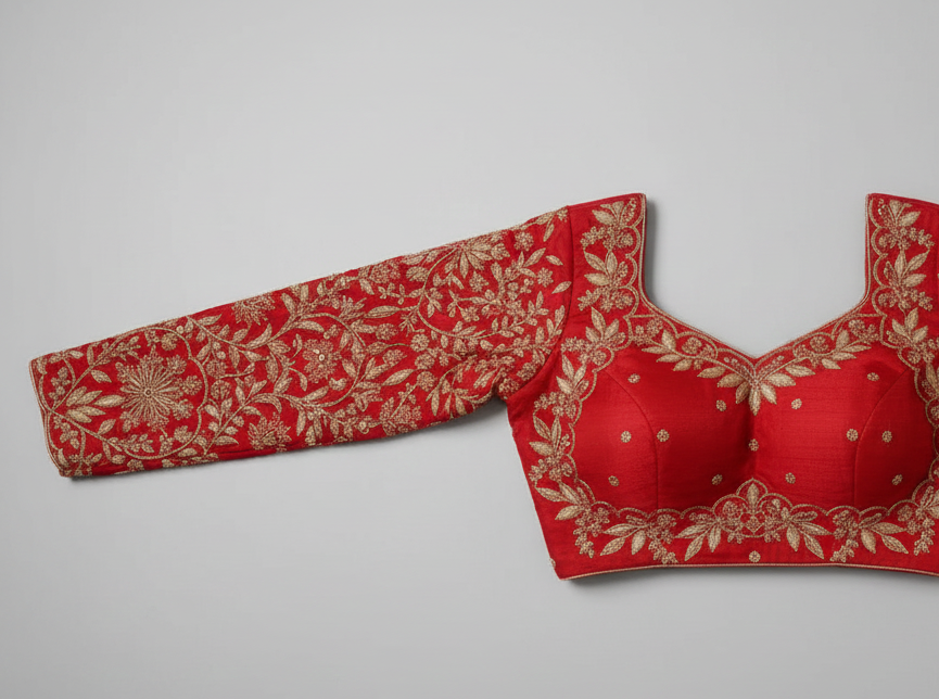 VICHITRA SILK EMBROIDERY WORK BLOUSE