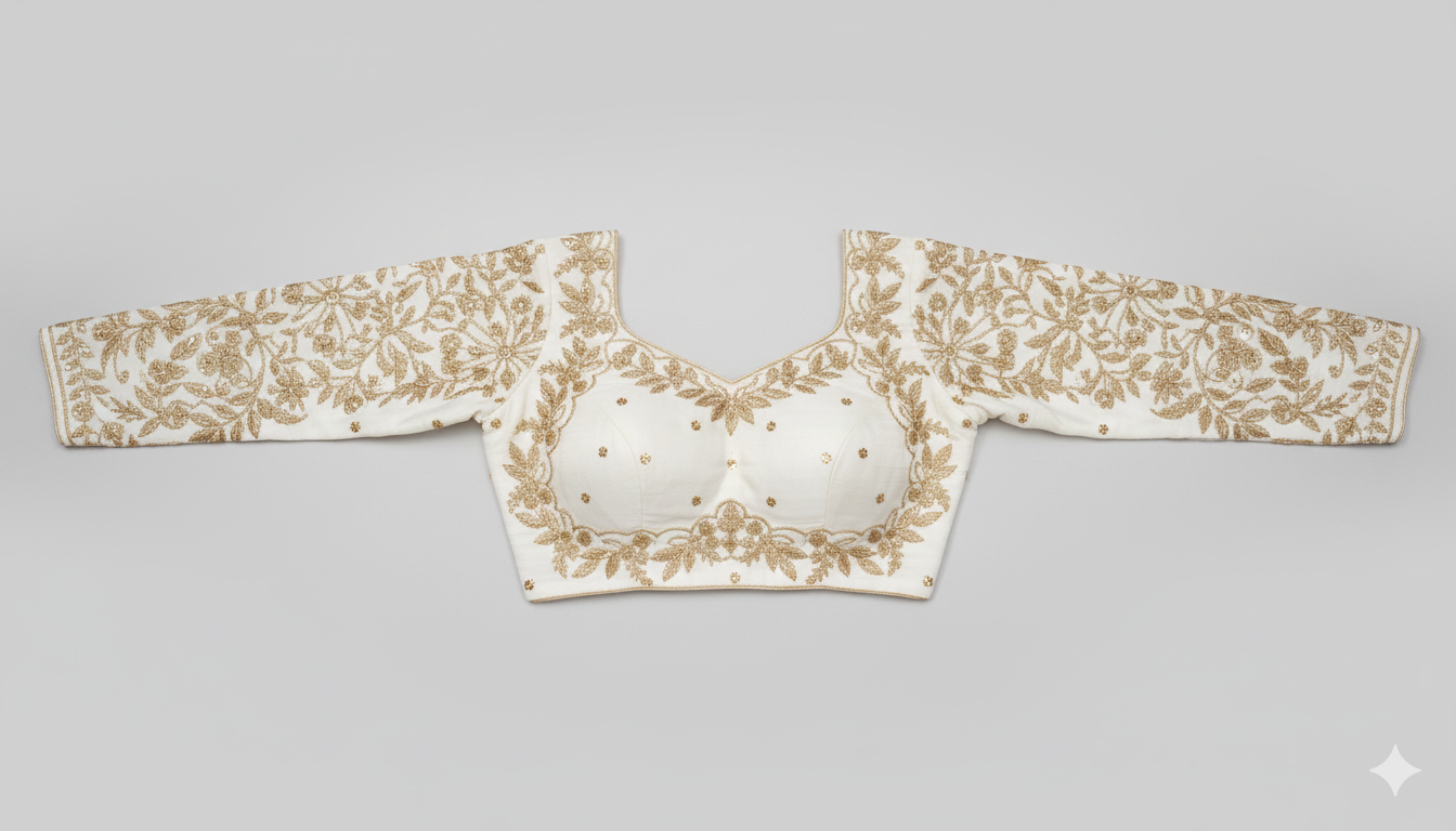 VICHITRA SILK EMBROIDERY WORK BLOUSE