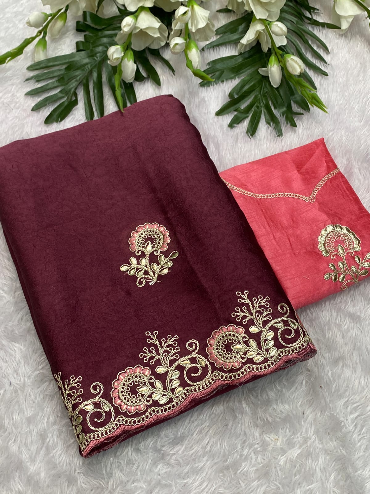 Saree Divija Crunchi Silk