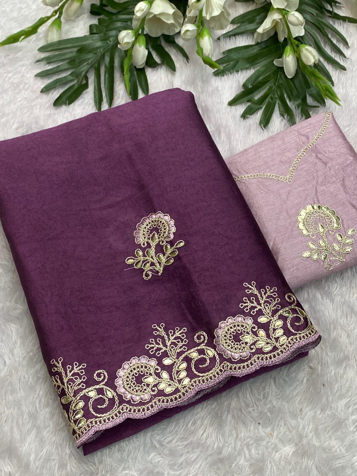 Saree Divija Crunchi Silk