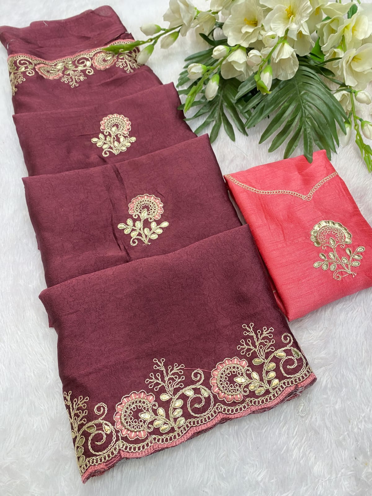 Saree Divija Crunchi Silk