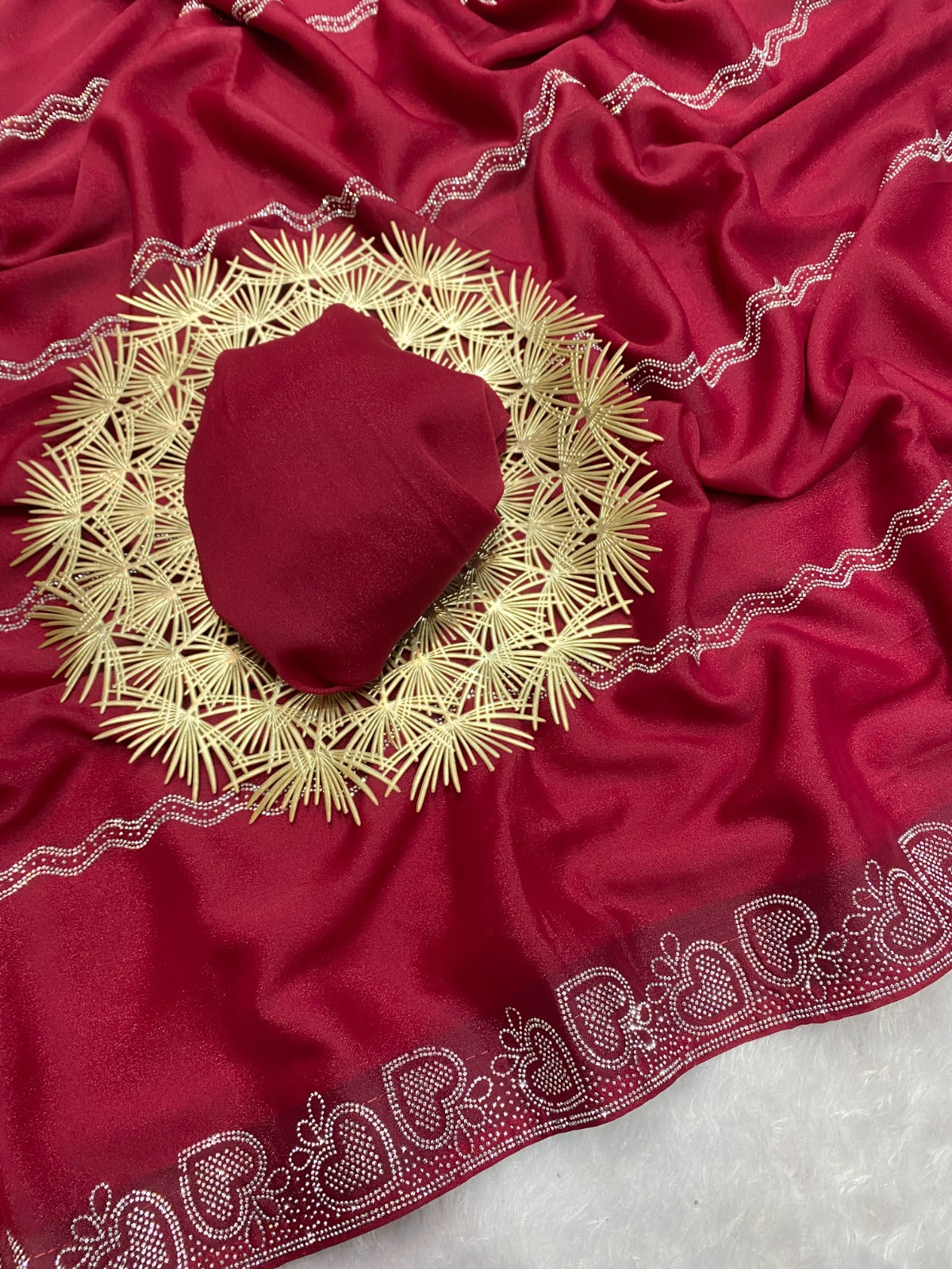 Saree Star Siroski  Heart