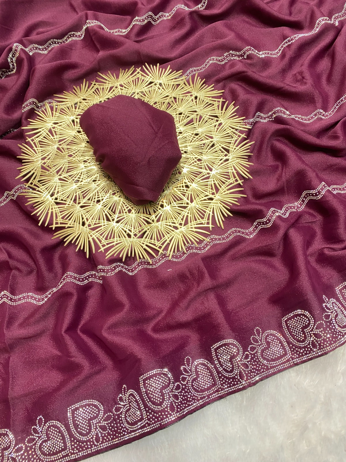 Saree Star Siroski  Heart