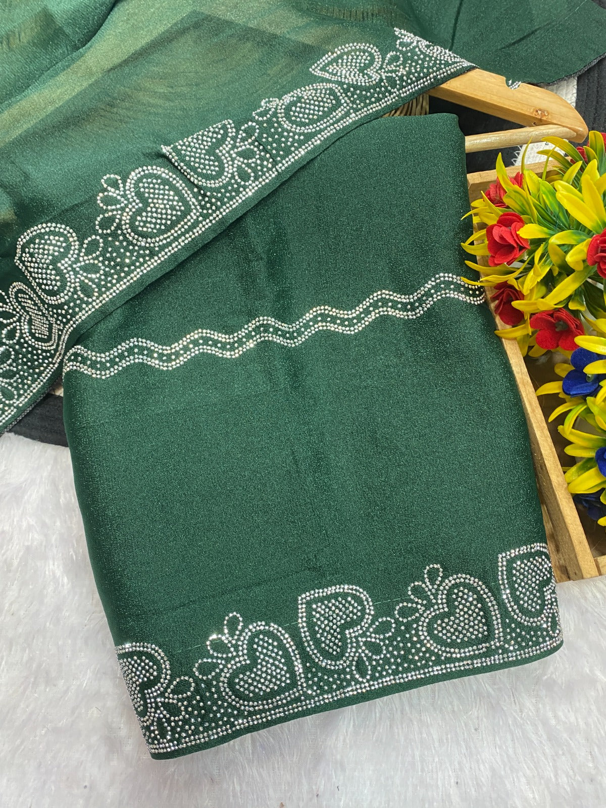 Saree Star Siroski  Heart