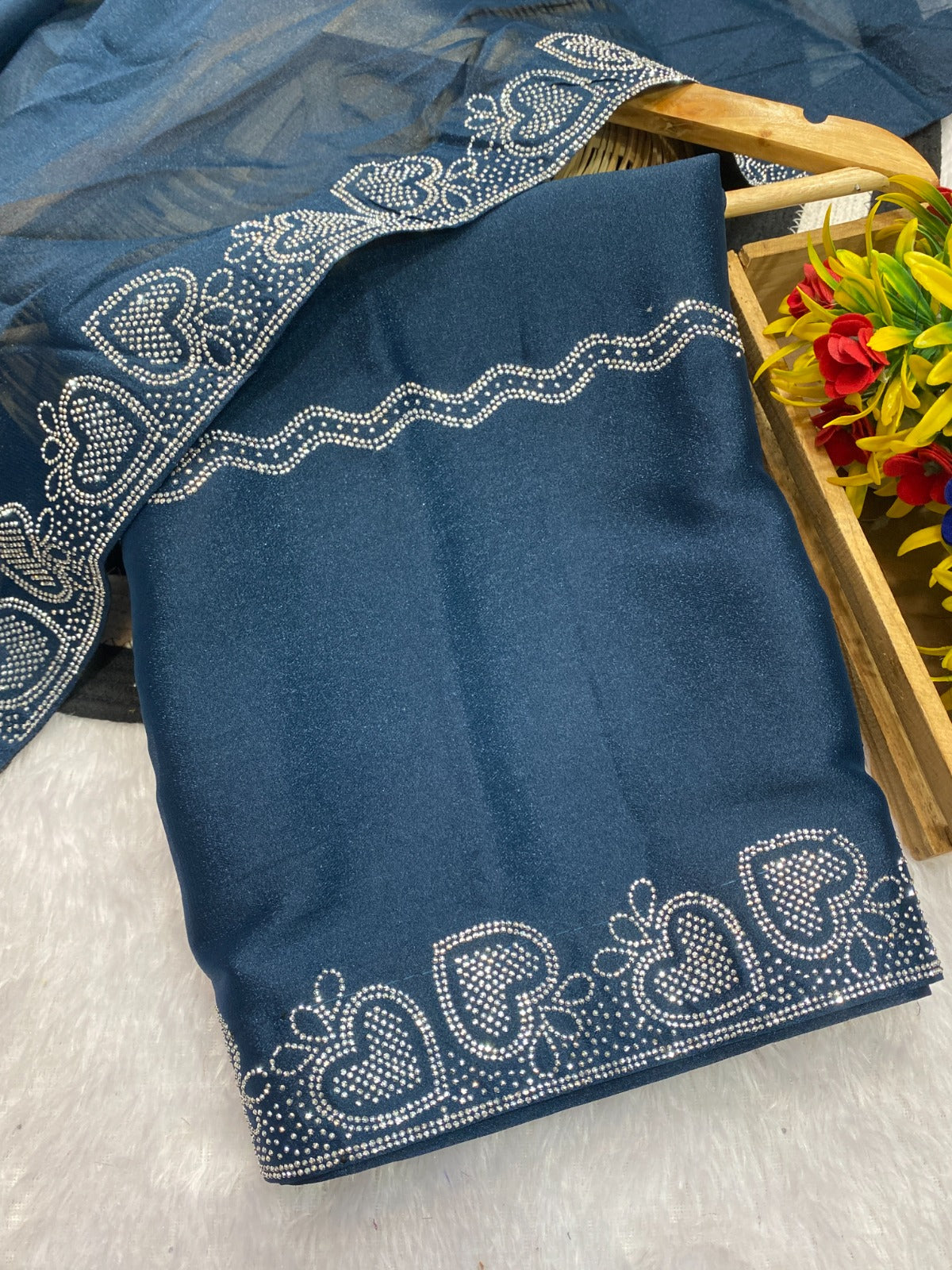 Saree Star Siroski  Heart