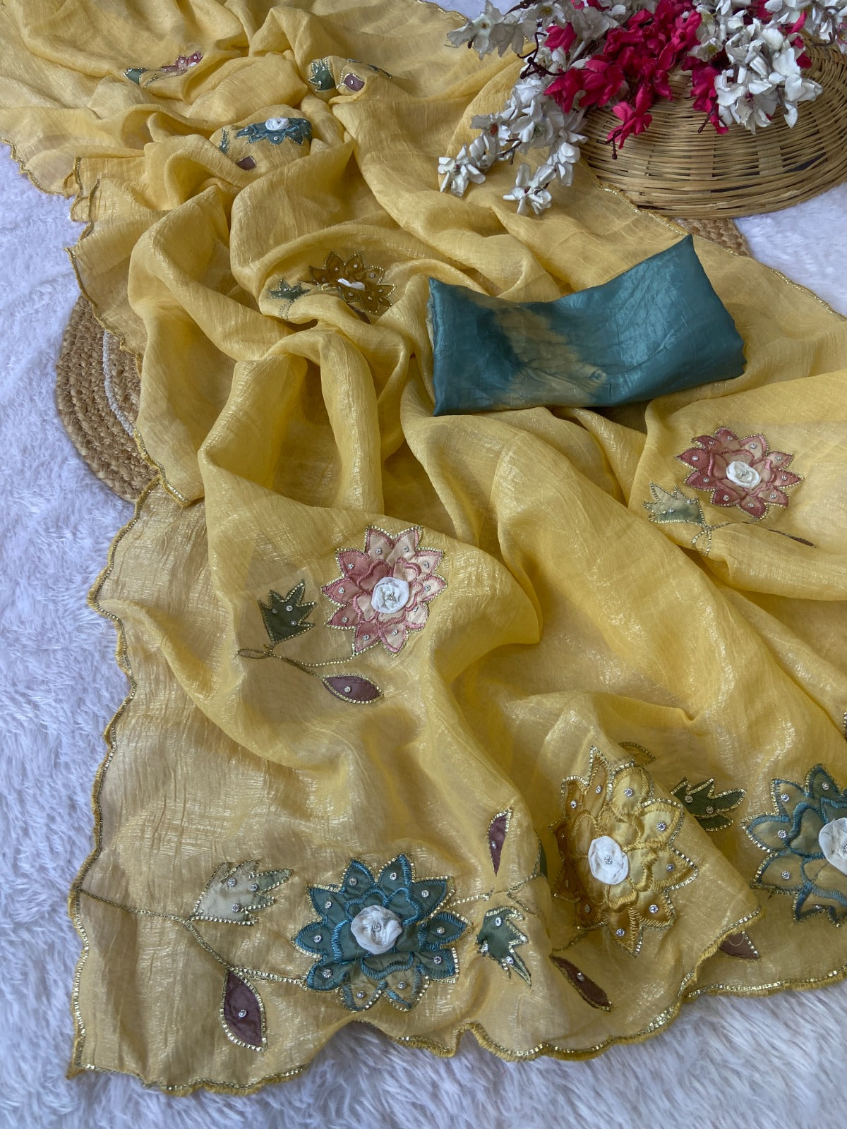 Saree Crunchy Sun flower