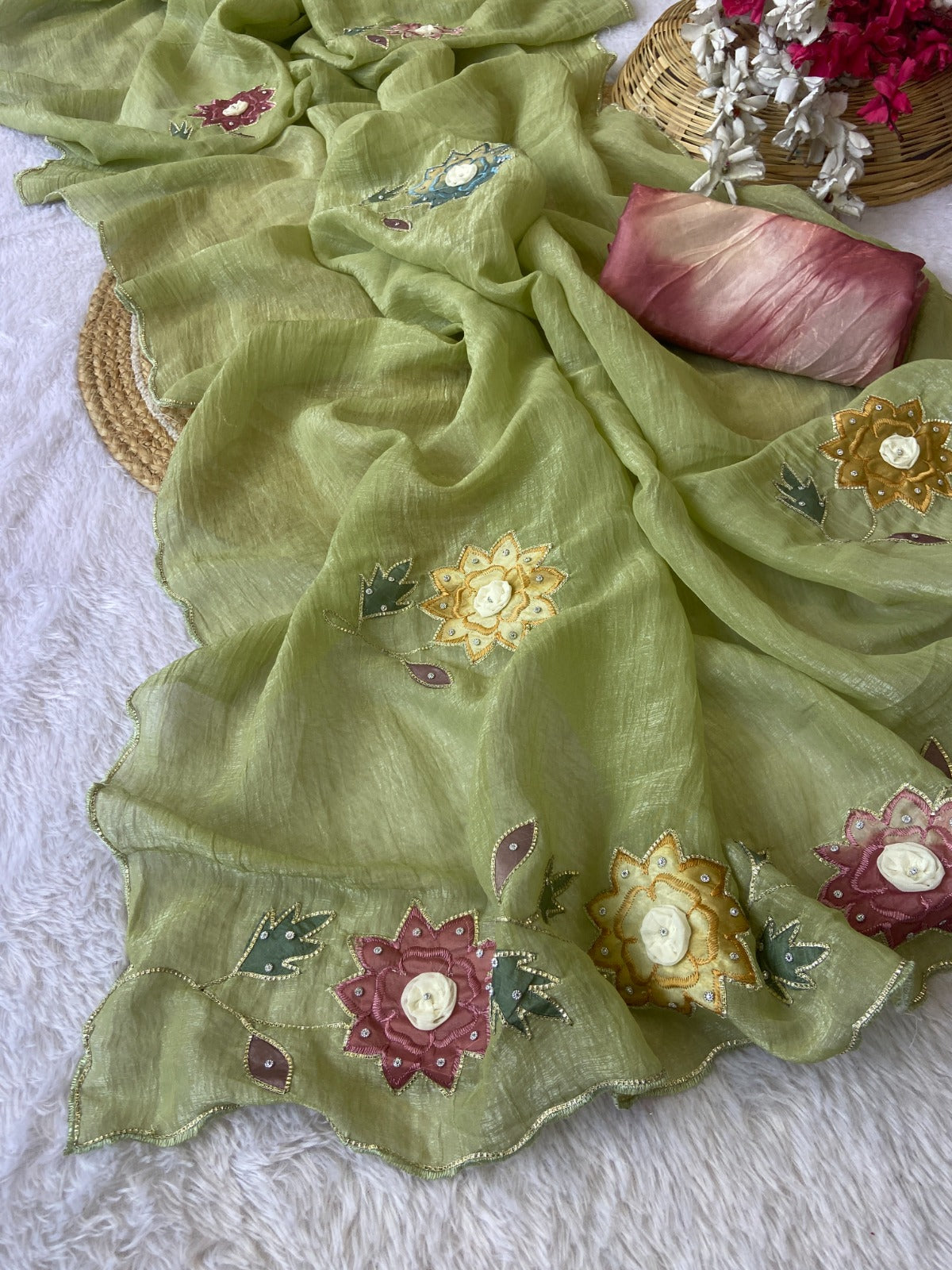 Saree Crunchy Sun flower