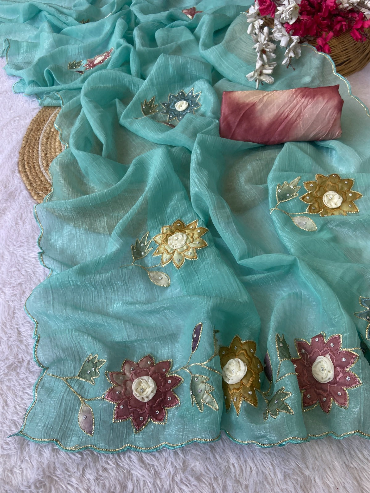 Saree Crunchy Sun flower