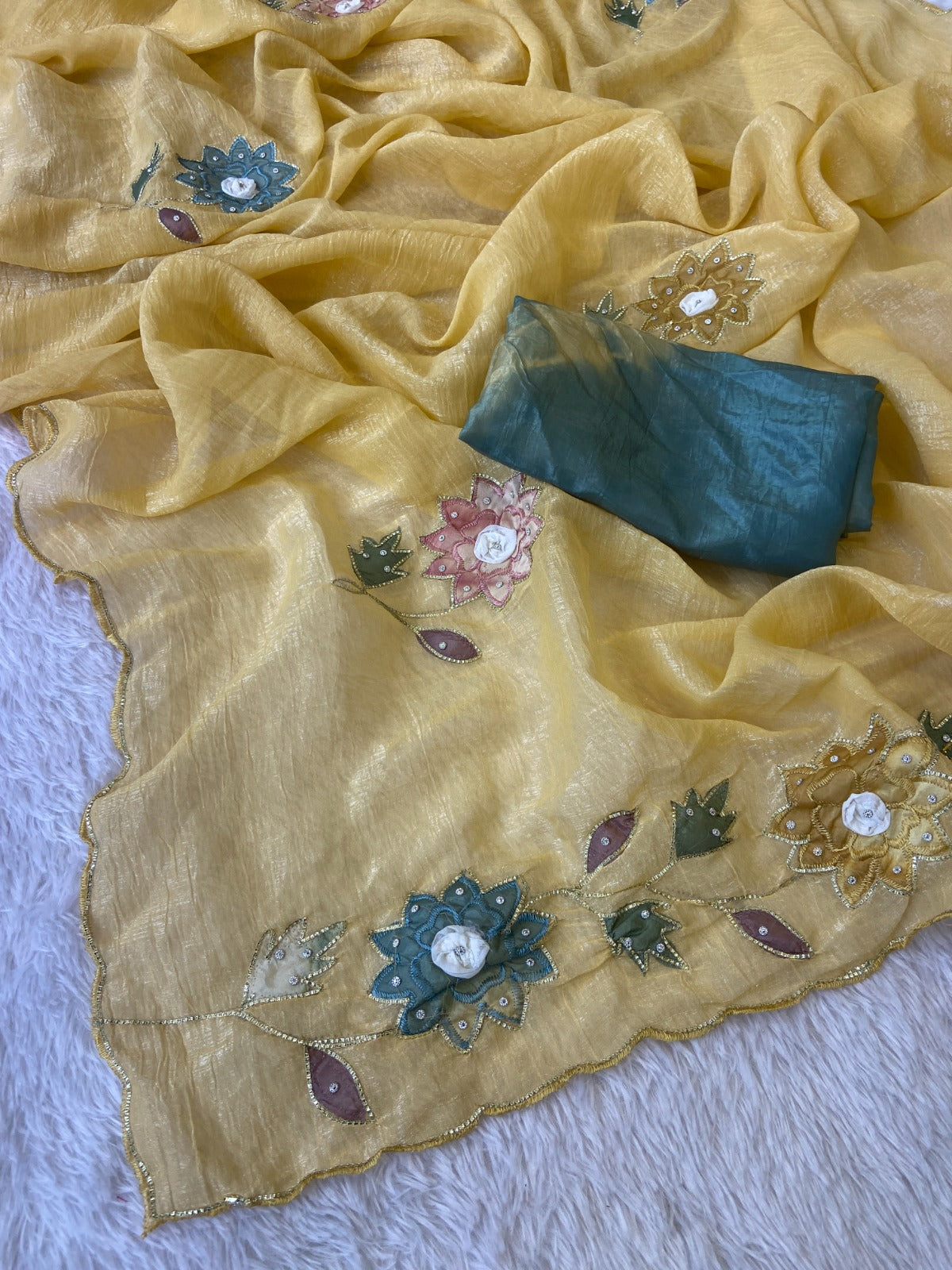 Saree Crunchy Sun flower