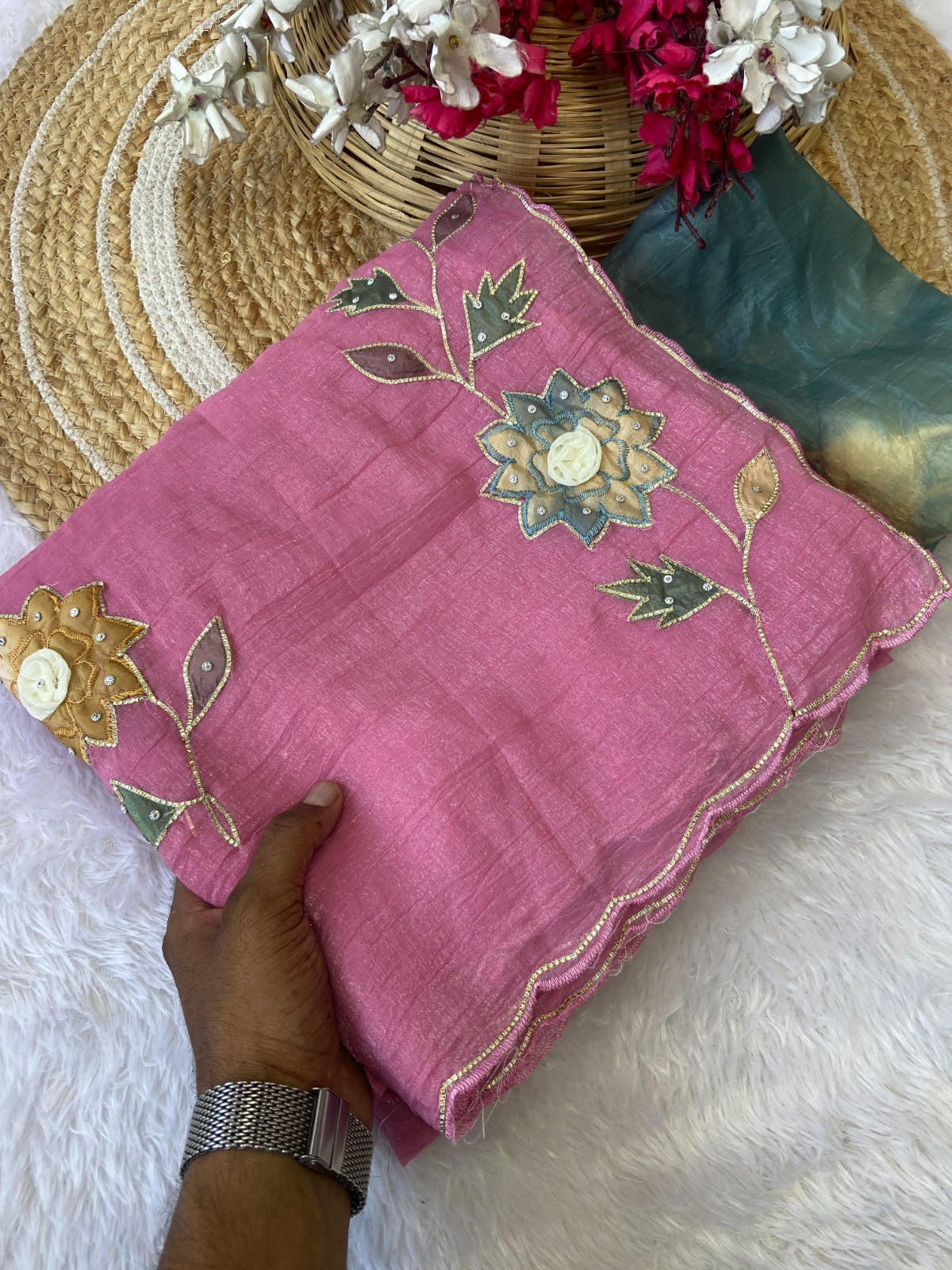 Saree Crunchy Sun flower