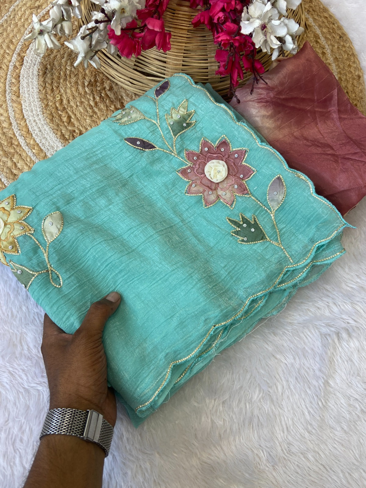 Saree Crunchy Sun flower
