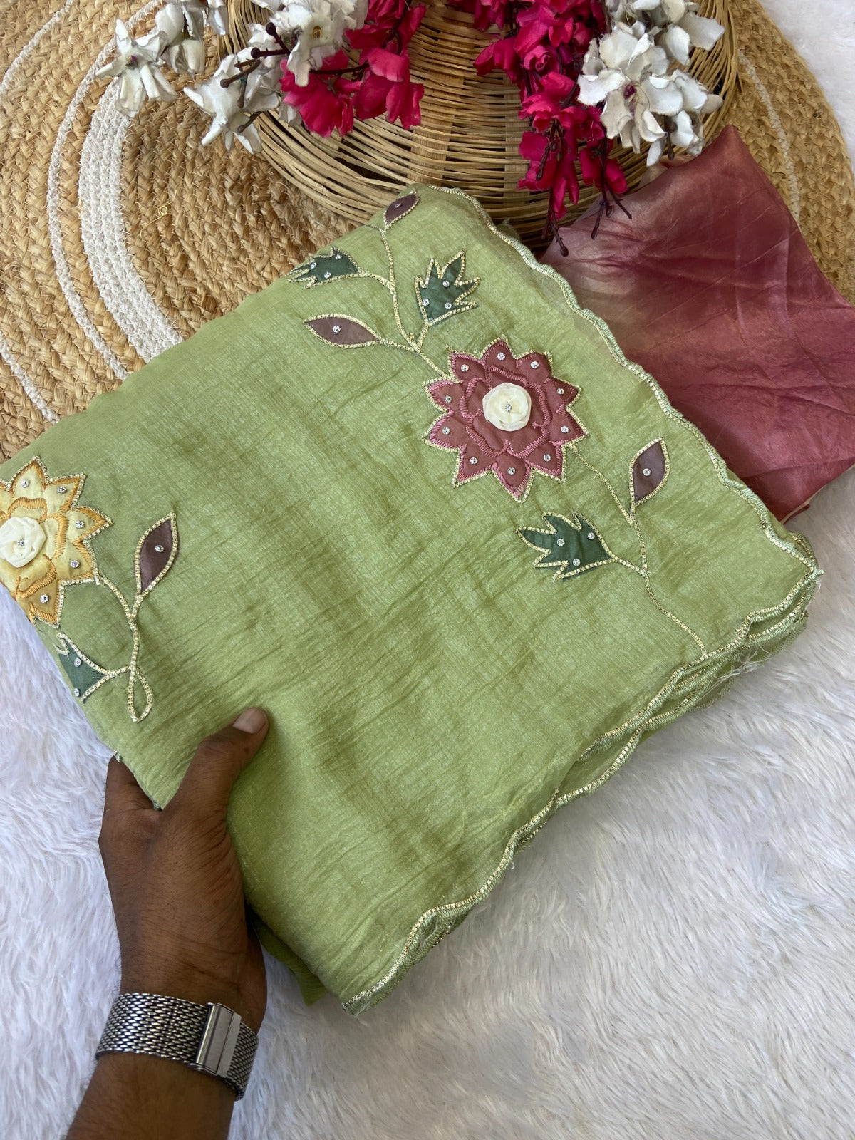 Saree Crunchy Sun flower