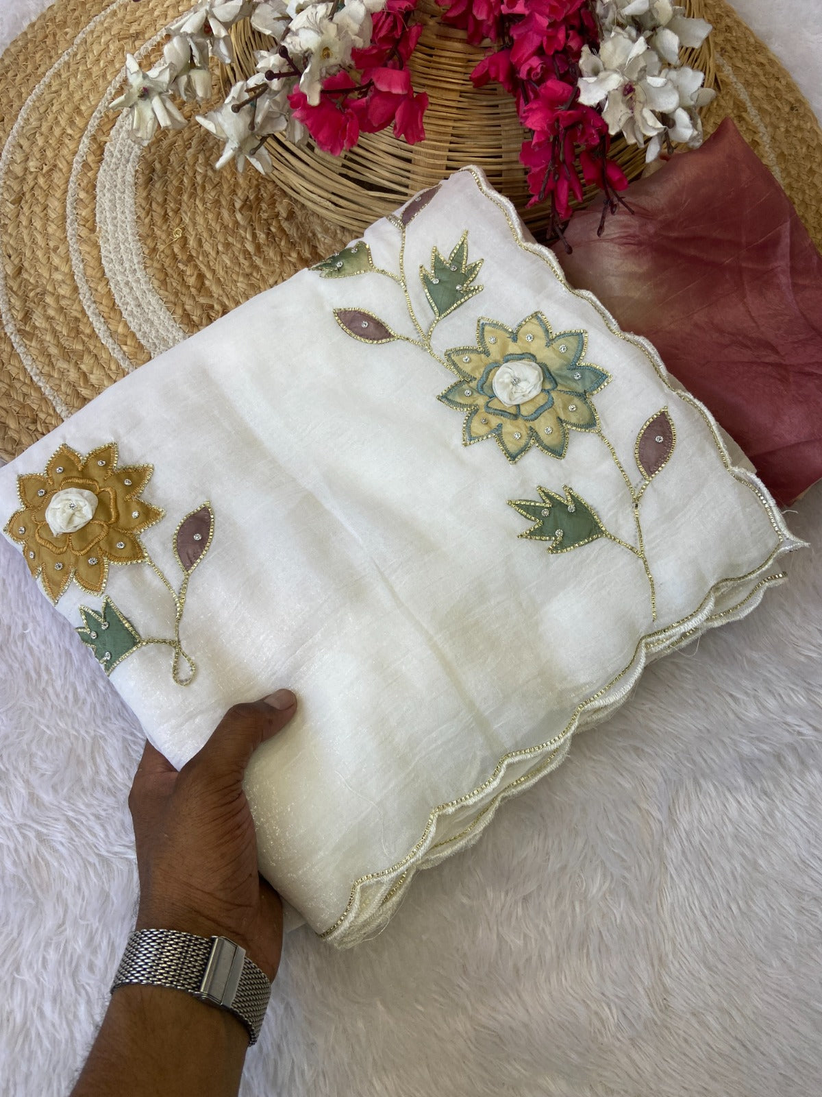 Saree Crunchy Sun flower