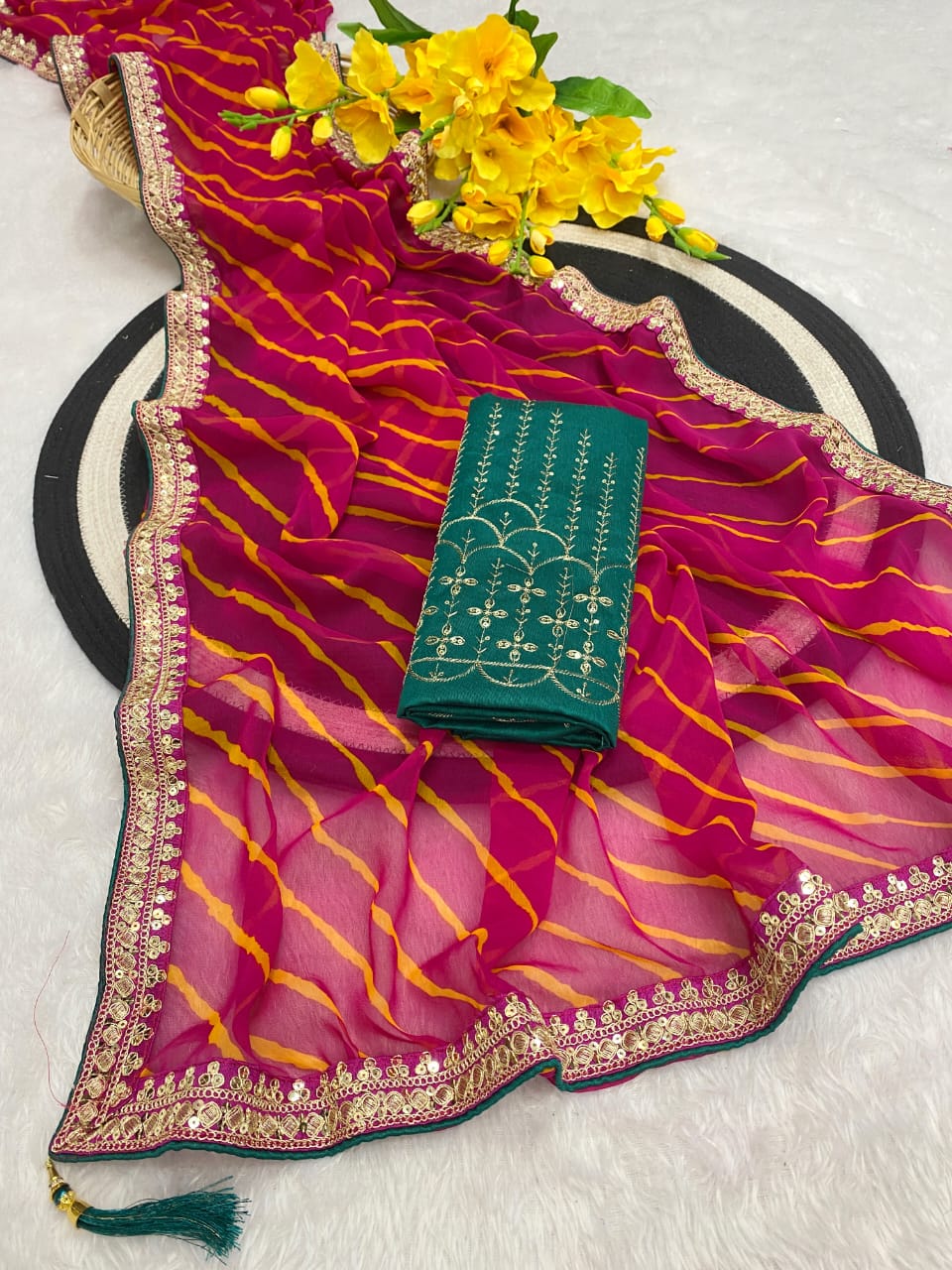 Saree Bandhni Leriya