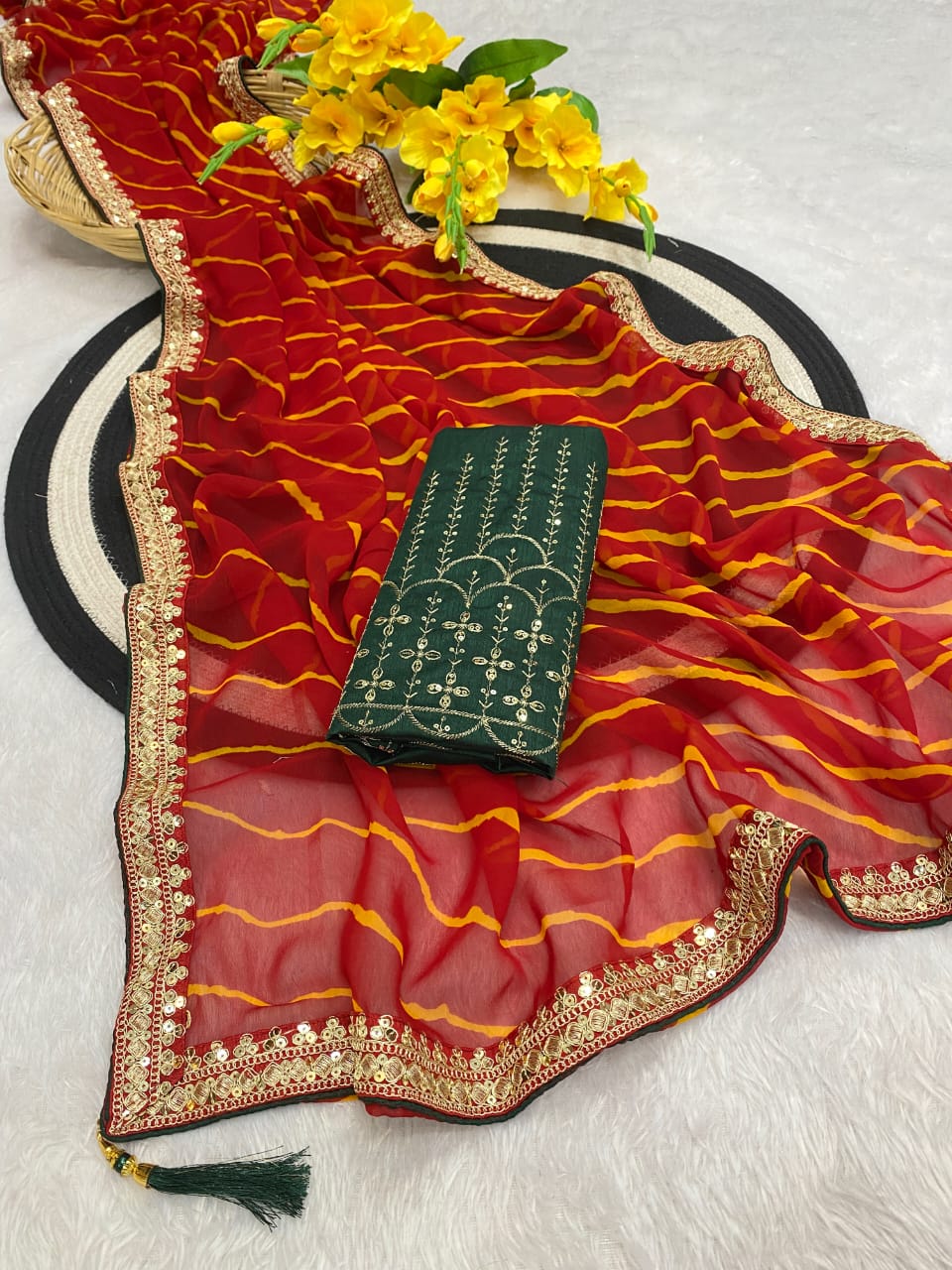 Saree Bandhni Leriya