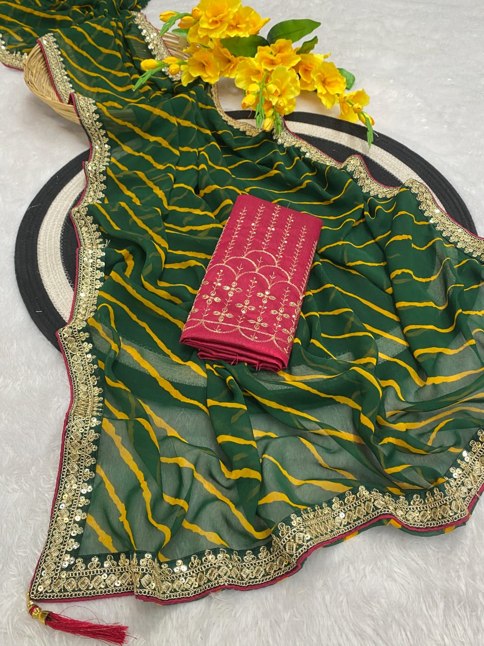 Saree Bandhni Leriya