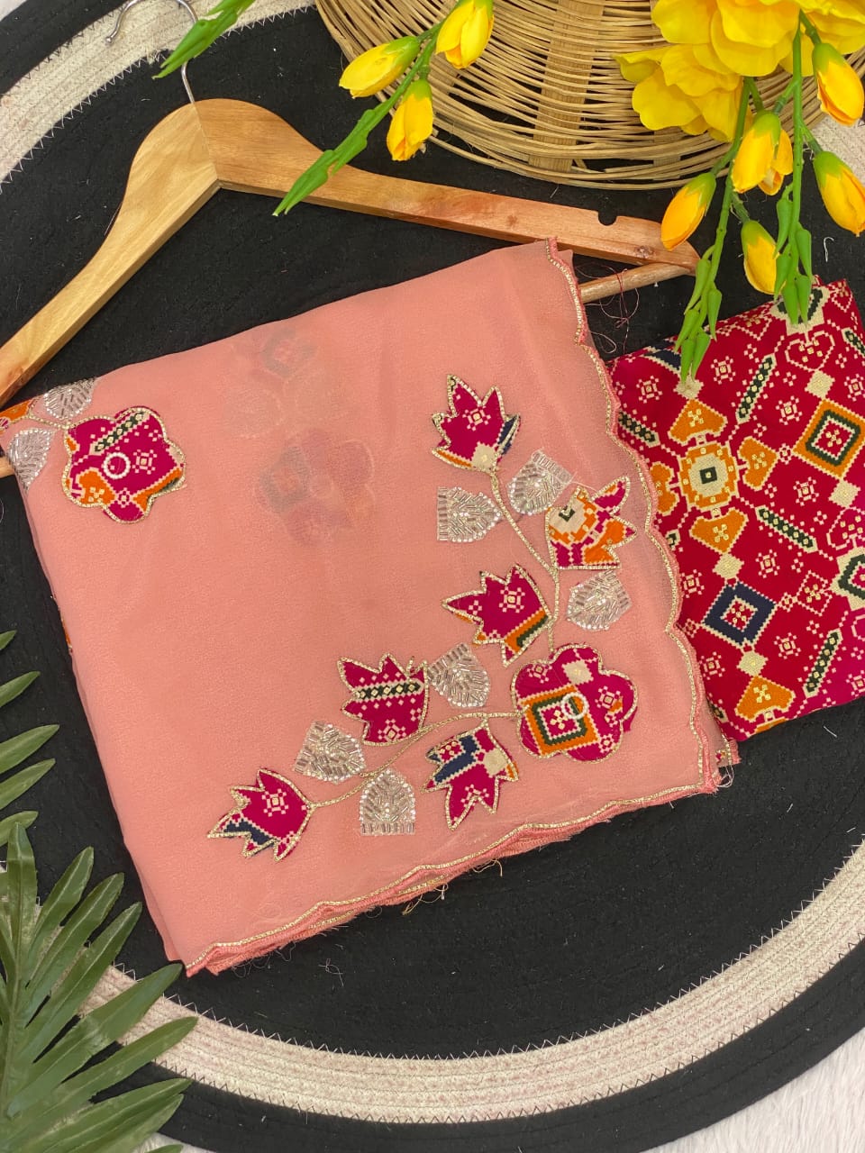 Saree Star georget Cakrus