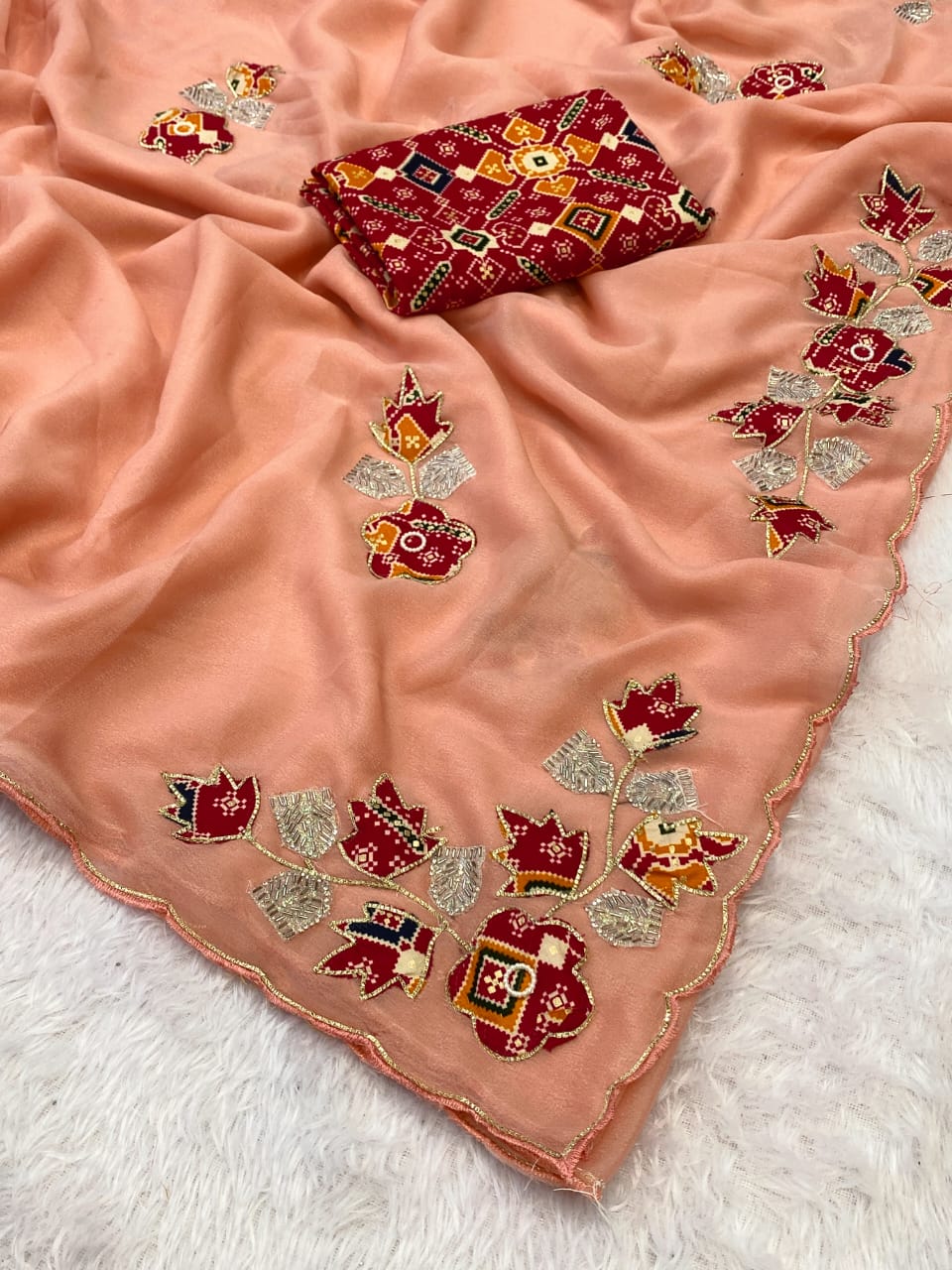 Saree Star georget Cakrus