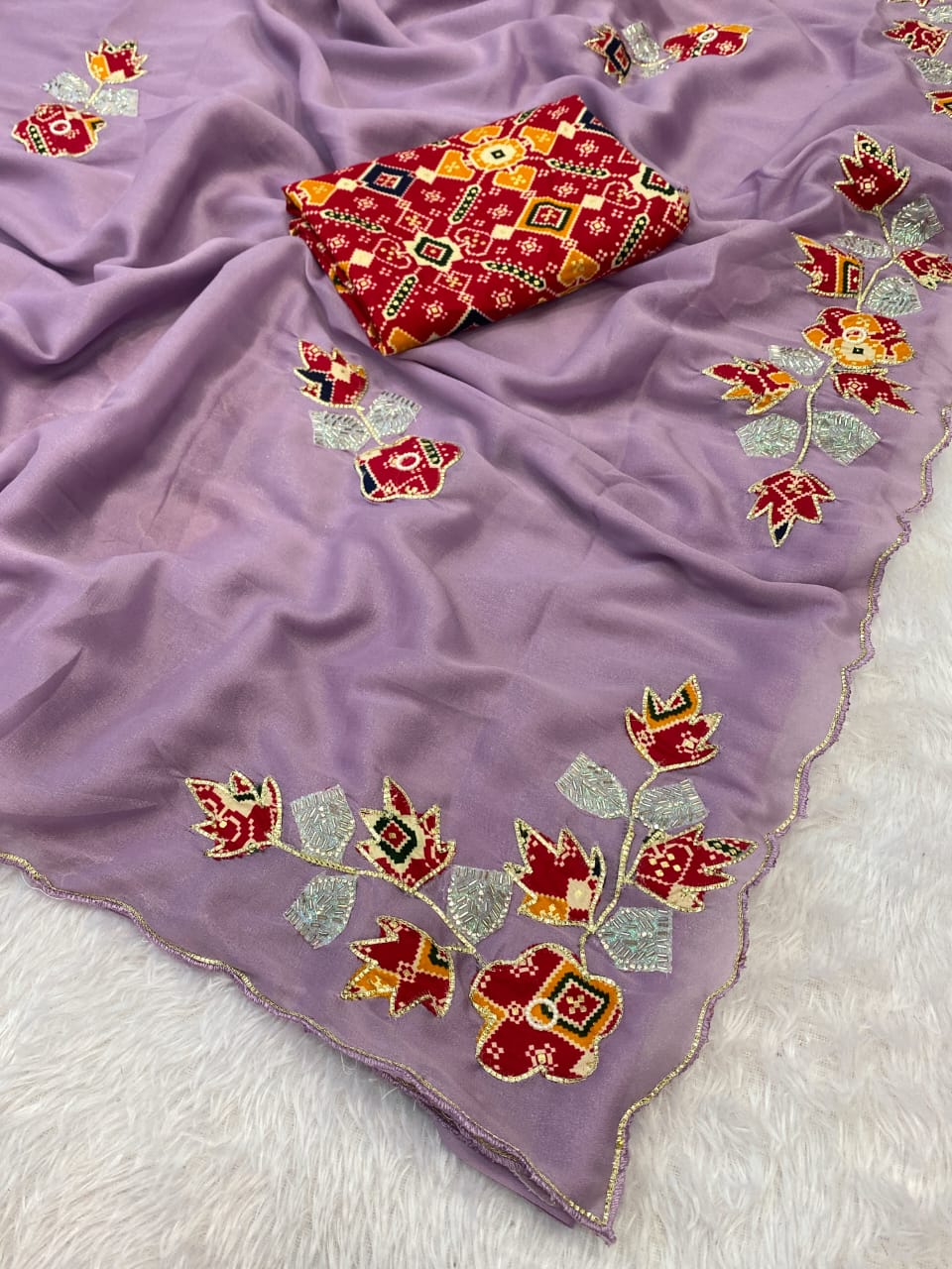 Saree Star georget Cakrus