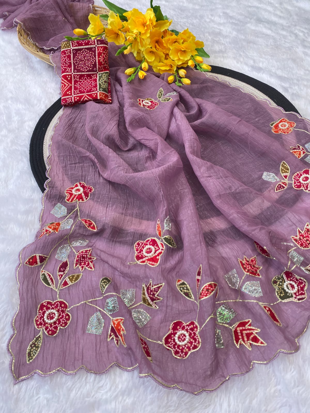 Saree Crunchy Kavya