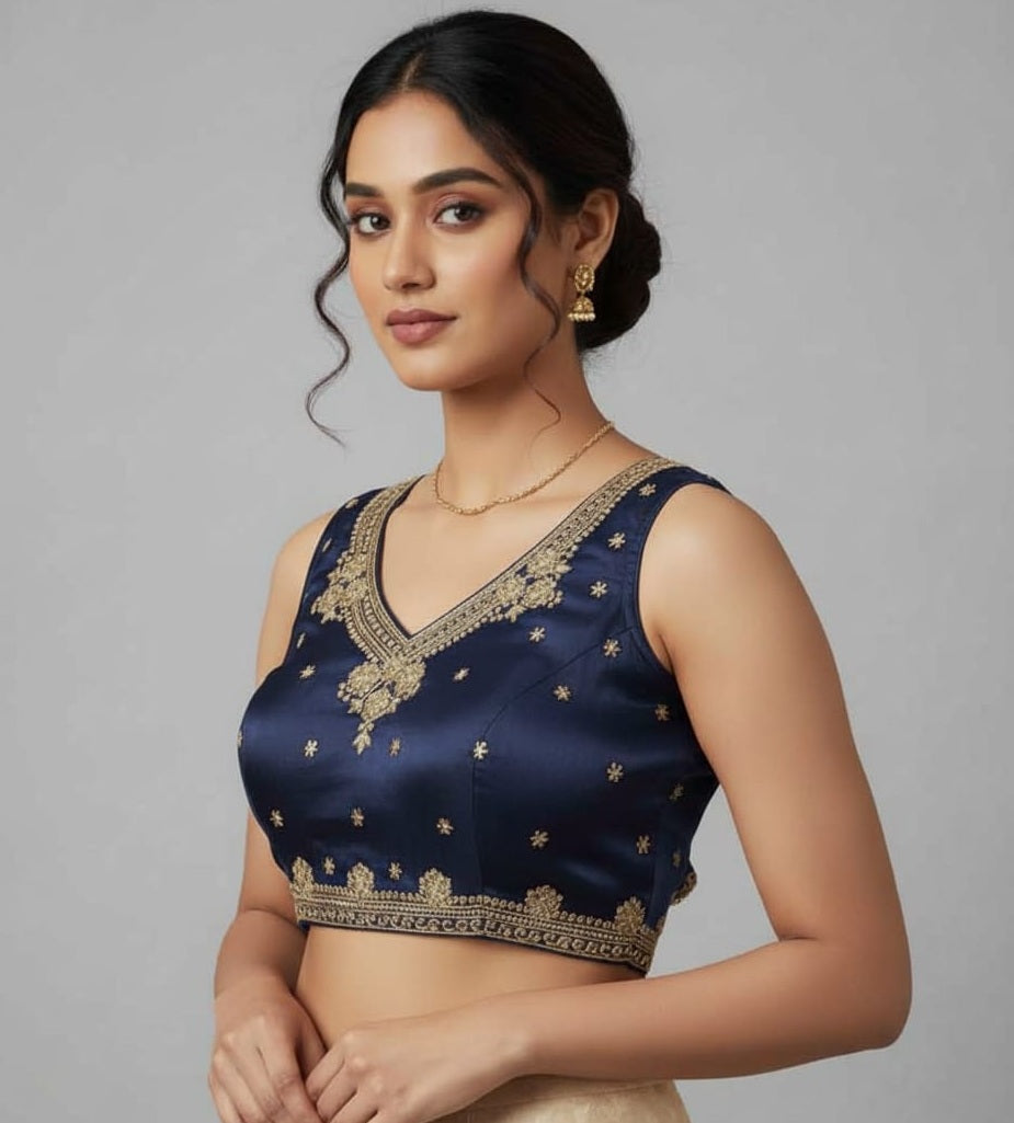 ZIMICHOO EMBROIDERY WORK BLOUSE