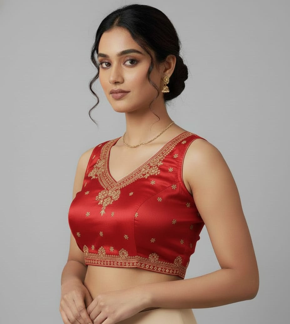 ZIMICHOO EMBROIDERY WORK BLOUSE