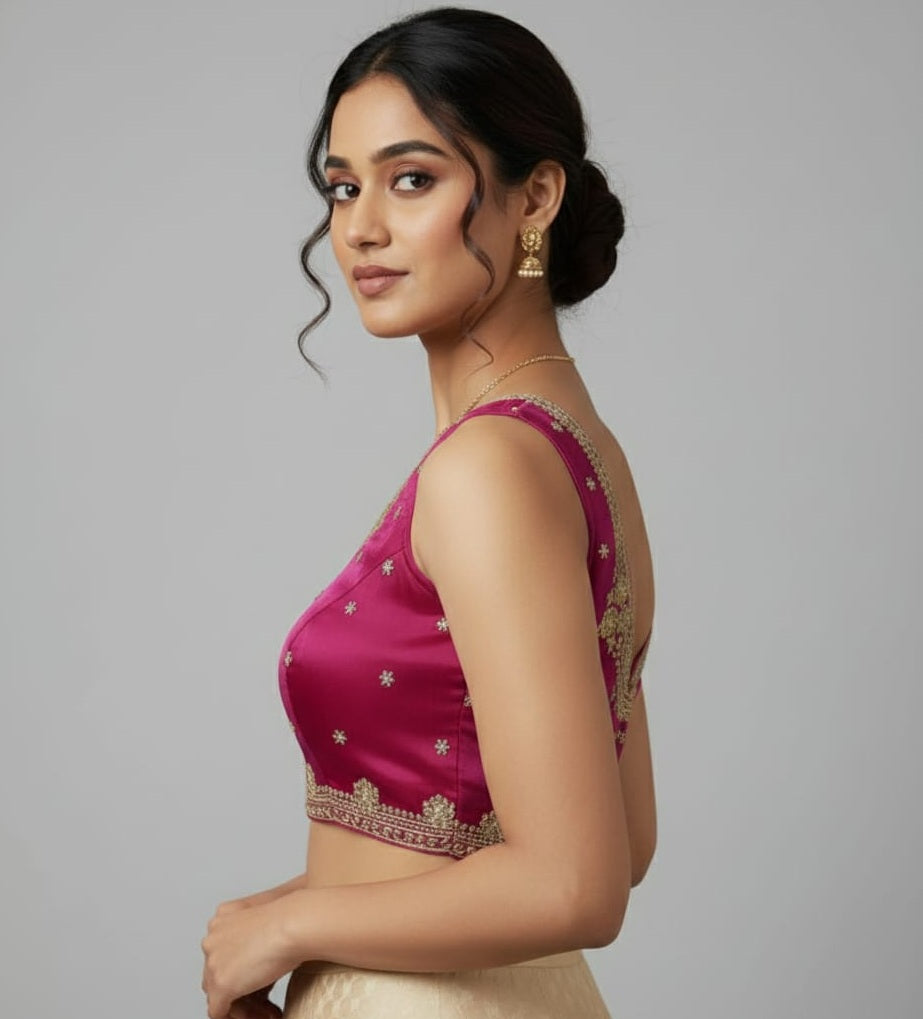 ZIMICHOO EMBROIDERY WORK BLOUSE